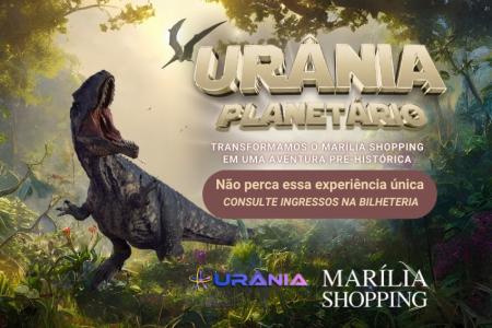 Marília Shopping recebe exposição do Planetário Urânia e convida o público para uma aventura pré-histórica