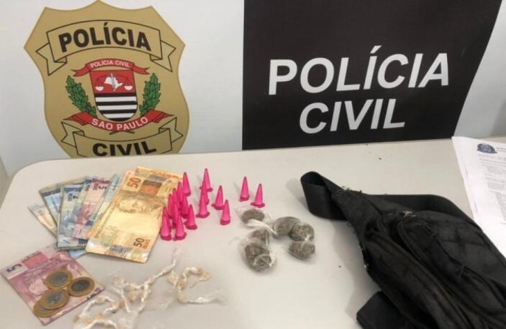 Jovem de 26 anos é preso por tráfico de drogas na vila barros