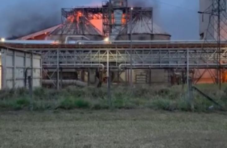 Fábrica da Duratex em Agudos é assolada por um incêndio