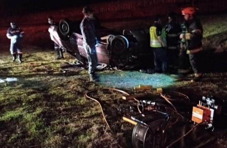 Pai e filho bebê morrem após carro capotar no trevo de acesso à Florínea
