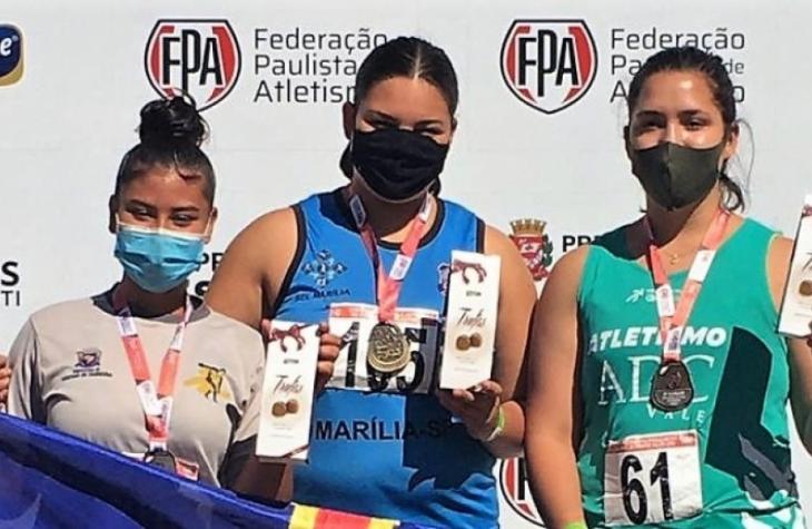 Sub-18 garante Marília no pódio do Paulista Sub-20 de atletismo