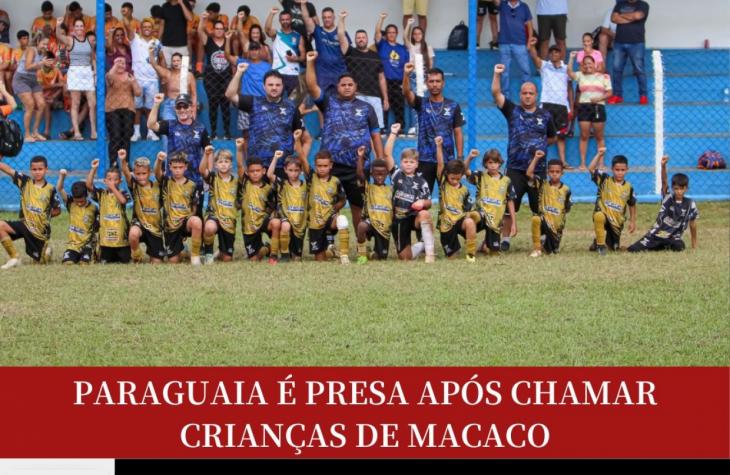 Mulher paraguaia foi detida após gestos e insultos racistas contra torcida do Marília-SP