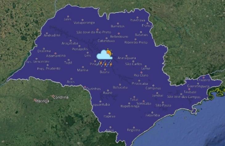 Alerta diminui, mas segue previsão de chuva para a região de Marília