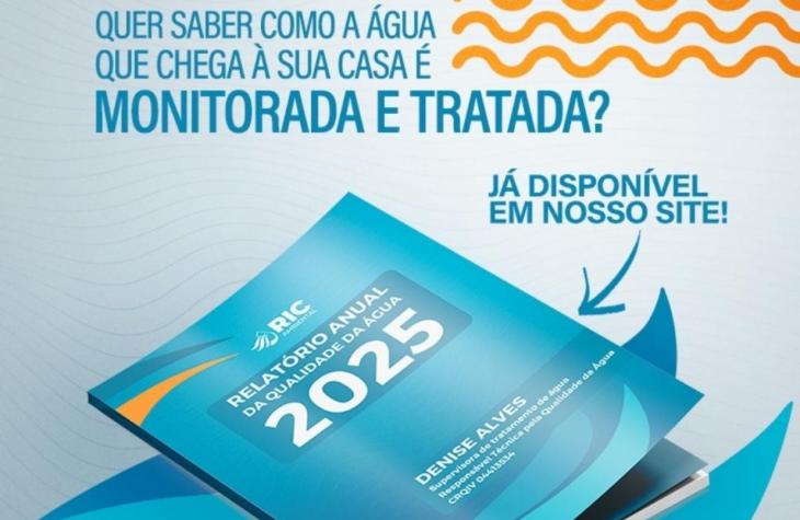 RIC Ambiental divulga Relatório Anual da Qualidade da Água