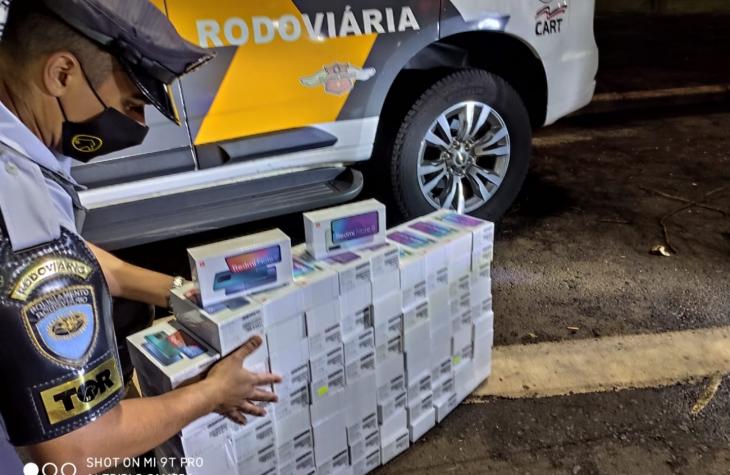 Caixas de aparelhos celulares contrabandeados são apreendidos pelo TOR
