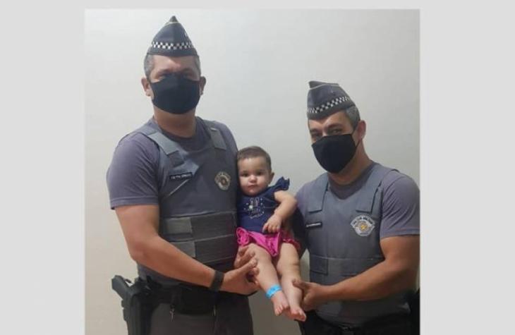 Policiais Militares de Ourinhos salvam bebê de 1 ano engasgada