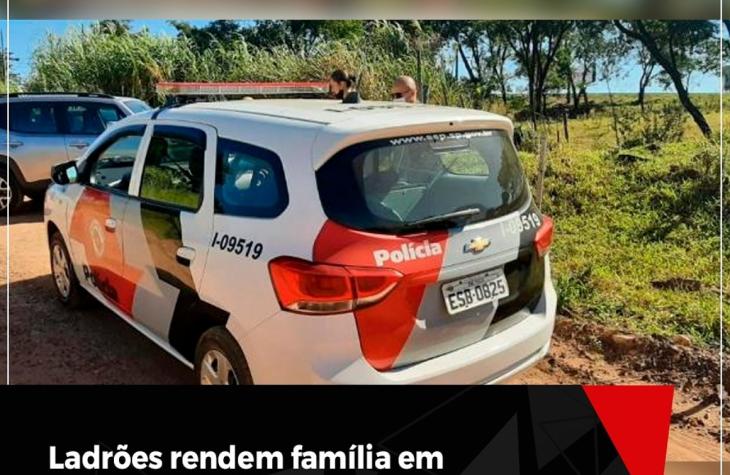 Ladrões rendem família em assalto a residência no Acapulco em Marília