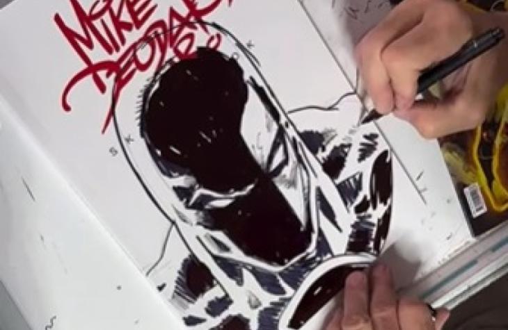 Desenhista personagens da Marvel e DC Comics, faz versão de herói mariliense