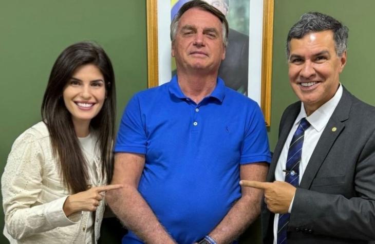 Bolsonaro se reúne com Capitão Augusto e Dani Alonso para articular manifestações