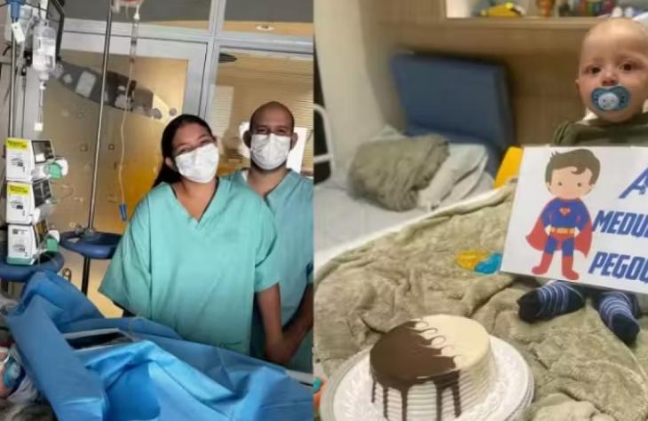 Pai doa medula e salva filho recém-nascido com câncer