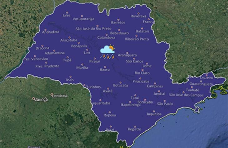 Semana começa com muito calor seguido de pancadas de chuva e trovoadas isoladas