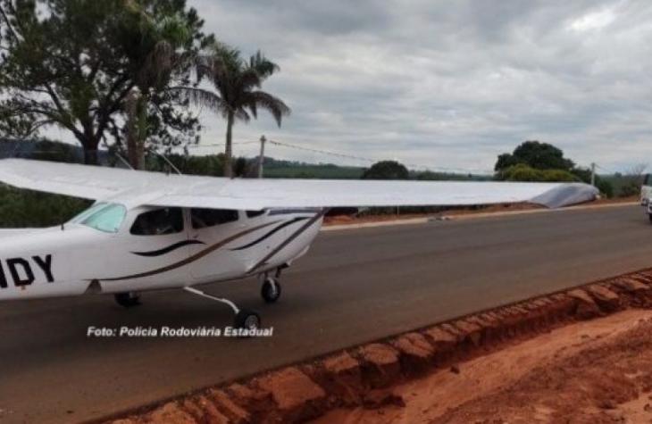 Monomotor faz pouso forçado na SP-333