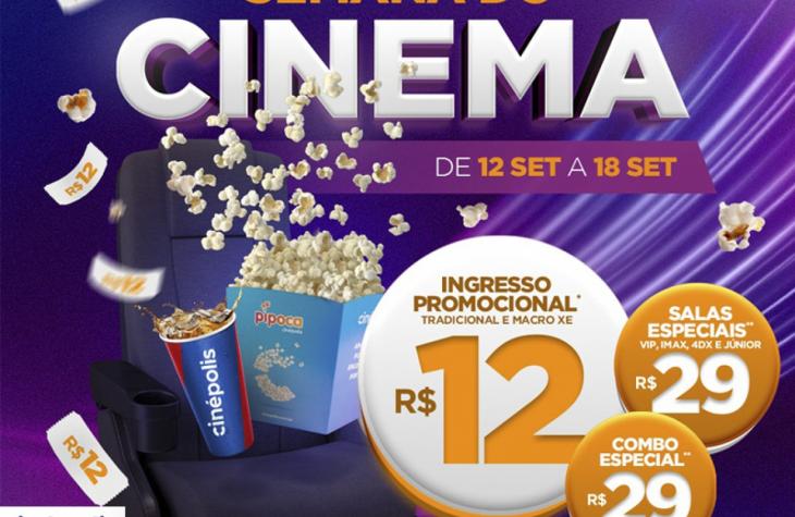 Cinépolis do Marília Shopping terá ingressos a R$ 12,00 na Semana do Cinema