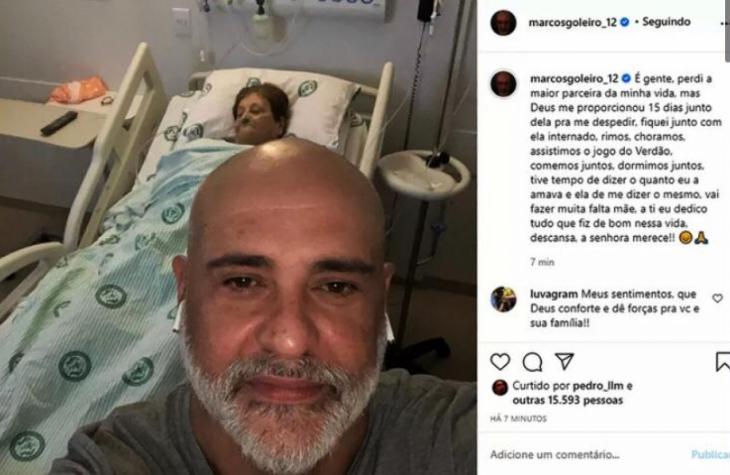 Mãe do ex-goleiro Marcos está sendo velada na Câmara de Oriente