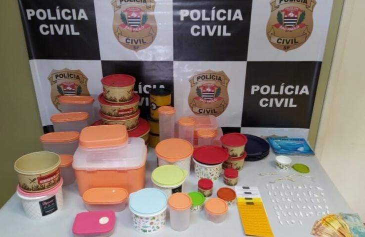 Procurado da policia  é encontrado com drogas e encomenda estravida no valor de quase R$ 4 MIL