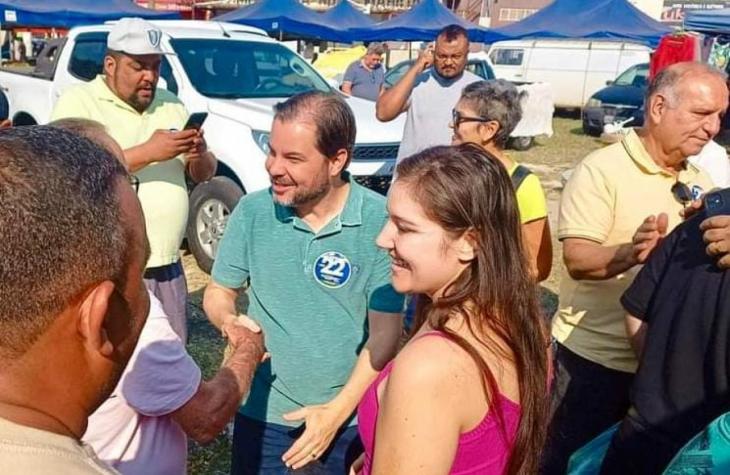 RICARDINHO MUSTAFÁ E JULIANO RECEBEM APOIO POPULAR NA FEIRA DA ZONA SUL